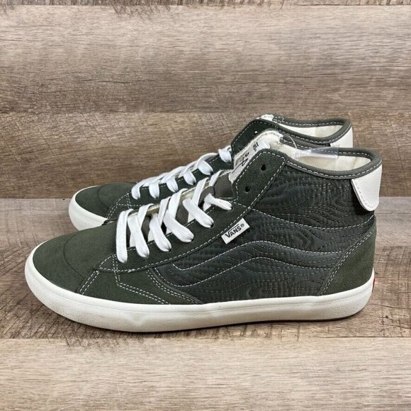 VANS The Lizzie Quilted Grape Leaf Green Skate Shoes Women's 10.5 Men's 9 NEW - Picture 4 of 10